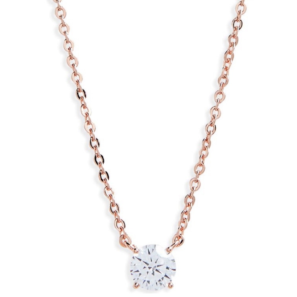 Nordstrom CZ Pendant Necklace in Rose Gold - Picture 1 of 5